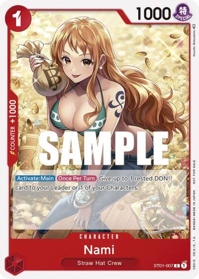 Nami (Tournament Pack Vol. 3) [Participant] ST01-007 One Piece Promotion Cards Card