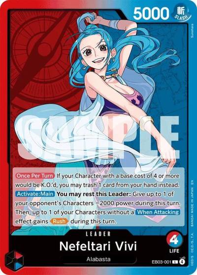 Nefeltari Vivi (001) EB03-001 Extra Booster: One Piece Heroines Edition Card