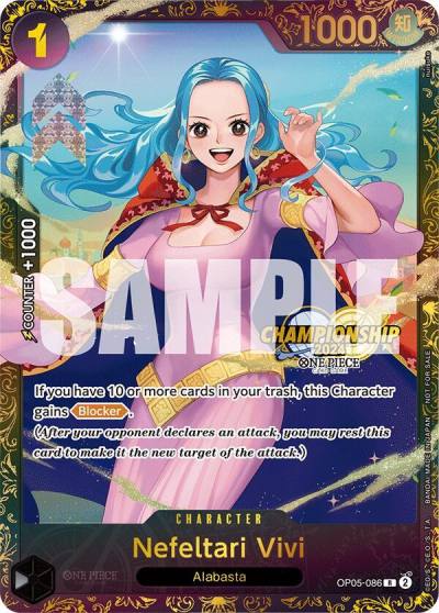 Nefeltari Vivi (October Championship 2024 Store Regionals) OP05-086 One Piece Promotion Cards Card