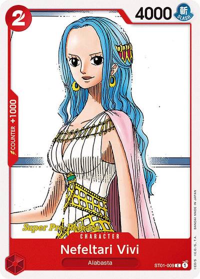 Nefeltari Vivi ST01-009 Super Pre-Release Starter Deck 1: Straw Hat Crew Card