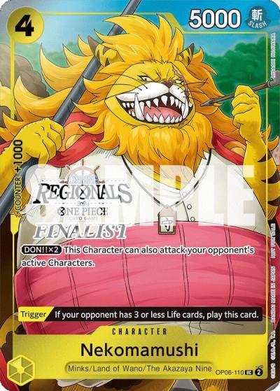 Nekomamushi (Online Regional 2024 Vol. 3) [Finalist] OP06-110 One Piece Promotion Cards Card