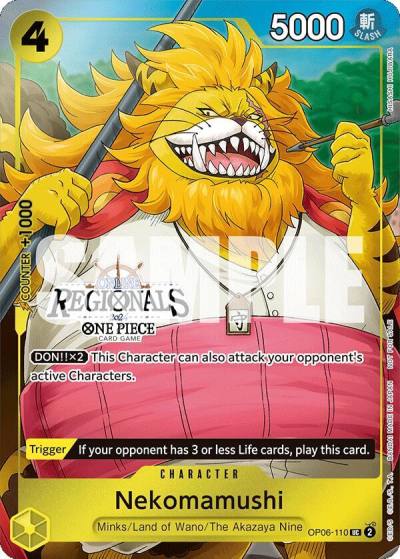 Nekomamushi (Online Regional 2024 Vol. 3) OP06-110 One Piece Promotion Cards Card