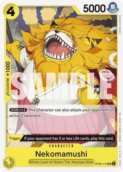 Nekomamushi (Reprint) OP06-110 Starter Deck 28: GREEN/YELLOW Yamato Card