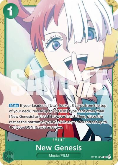 New Genesis ST11-004 Starter Deck 16: GREEN Uta Card