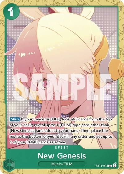 New Genesis (Starter Deck 11: Uta Deck Battle) ST11-004 One Piece Promotion Cards Card