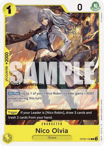 Nico Olvia OP09-106 Emperors in the New World: 2nd Anniversary Tournament Cards Card