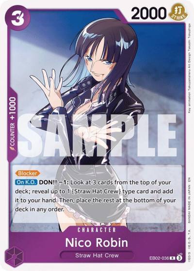Nico Robin EB02-036 Extra Booster: Anime 25th Collection Card