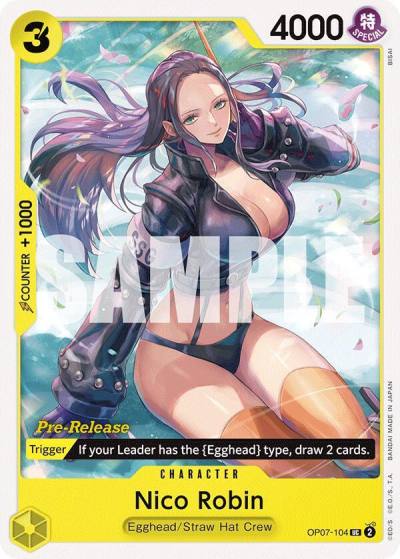 Nico Robin OP07-104 500 Years in the Future Pre-Release Cards Card