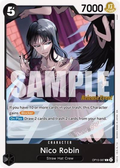 Nico Robin (OP15-087) OP15-087 Adventure on Kami's Island Release Event Cards Card