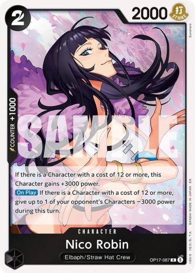 Nico Robin OP17-087 The World's Strongest Warriors Card