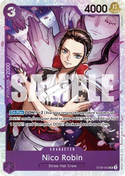 Nico Robin ST26-003 Starter Deck 26: PURPLE/BLACK Monkey.D.Luffy Card