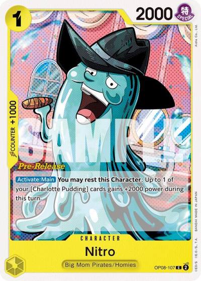Nitro OP08-107 Two Legends Pre-Release Cards Card