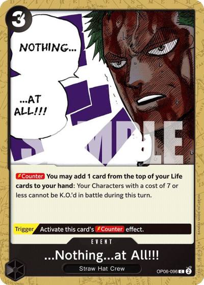 ...Nothing...at All!!! OP06-096 Wings of the Captain Card