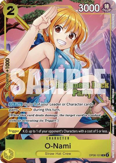 O-Nami (Beginners Deck Party [ST-23] - [ST-28] Winner Pack) OP06-101 One Piece Promotion Cards Card
