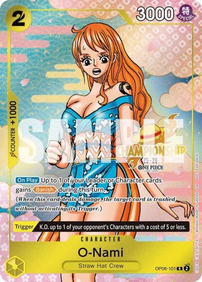 O-Nami (CS 25-26 Event Pack) OP06-101 One Piece Promotion Cards Card