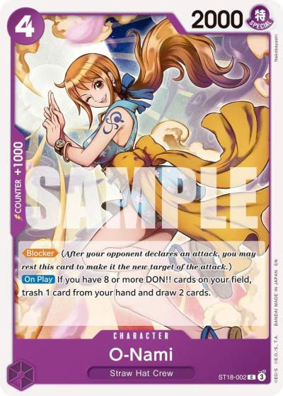 O-Nami (Reprint) ST18-002 Premium Booster -The Best- Vol. 2 Card