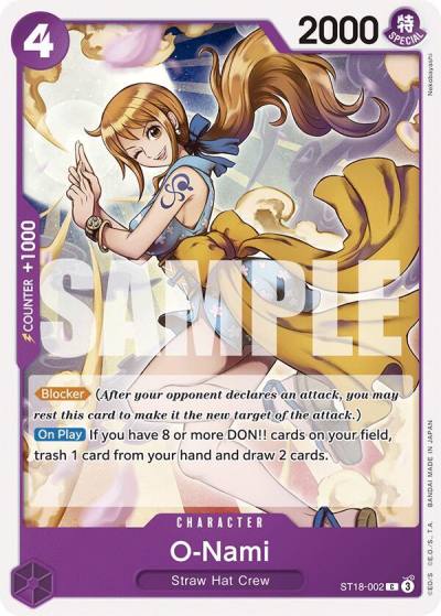 O-Nami ST18-002 Starter Deck 18: PURPLE Monkey.D.Luffy Card