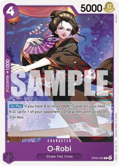 O-Robi OP05-063 Starter Deck 18: PURPLE Monkey.D.Luffy Card
