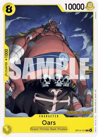 Oars OP14-101 The Azure Sea's Seven Release Event Cards Card