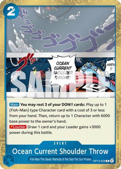 Ocean Current Shoulder Throw OP14-058 The Azure Sea's Seven Card