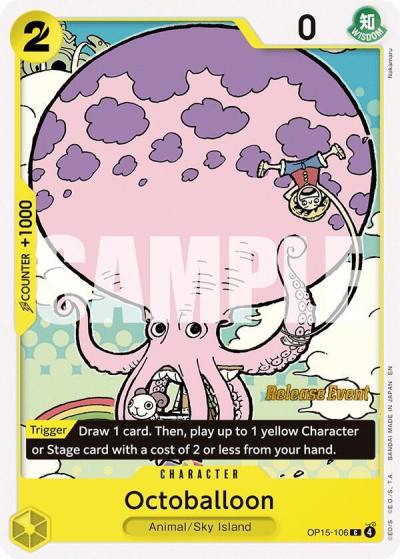Octoballoon OP15-106 Adventure on Kami's Island Release Event Cards Card