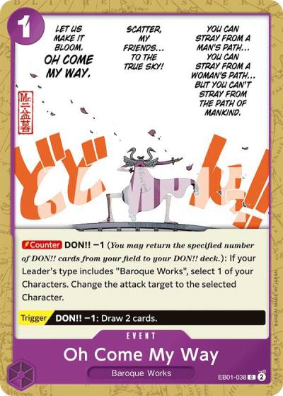Oh Come My Way EB01-038 Extra Booster: Memorial Collection Card