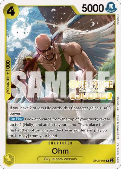 Ohm (Judge Pack Vol. 4) OP05-101 One Piece Promotion Cards Card
