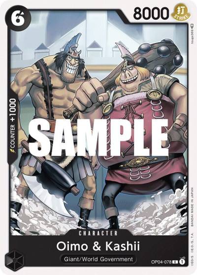 Oimo & Kashii OP04-078 Kingdoms of Intrigue Card