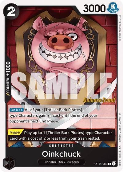 Oinkchuck OP14-082 The Azure Sea's Seven Release Event Cards Card