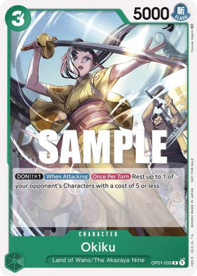 Okiku (Tournament Pack Vol. 4) OP01-035 One Piece Promotion Cards Card