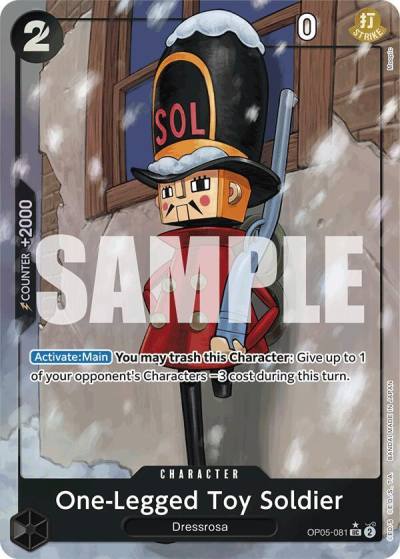 One-Legged Toy Soldier (Full Art) OP05-081 Premium Booster -The Best- Card
