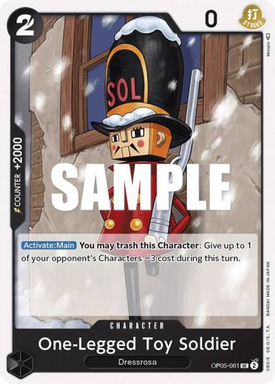 One-Legged Toy Soldier OP05-081 Awakening of the New Era Card