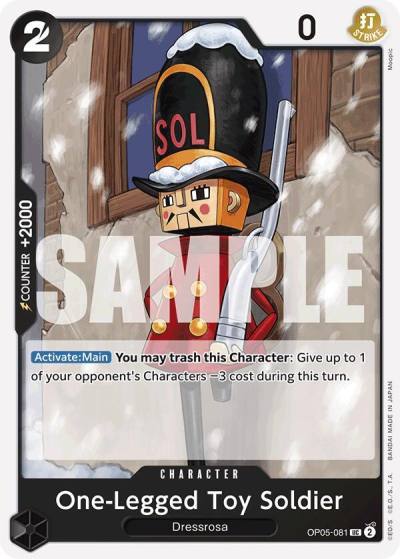 One-Legged Toy Soldier (Reprint) OP05-081 Premium Booster -The Best- Card