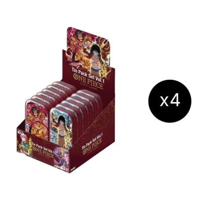One Piece Tin Pack Set Vol. 1 Display Case One Piece Promotion Cards Card