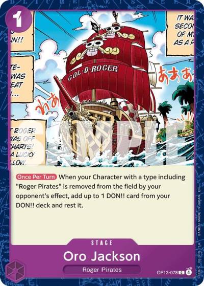 Oro Jackson OP13-078 Carrying On His Will Card