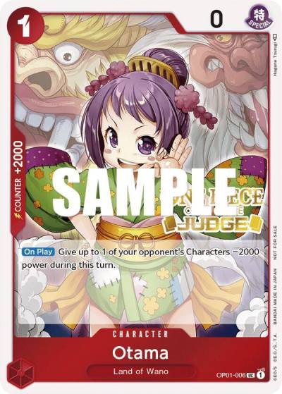 Otama (Judge) OP01-006 One Piece Promotion Cards Card