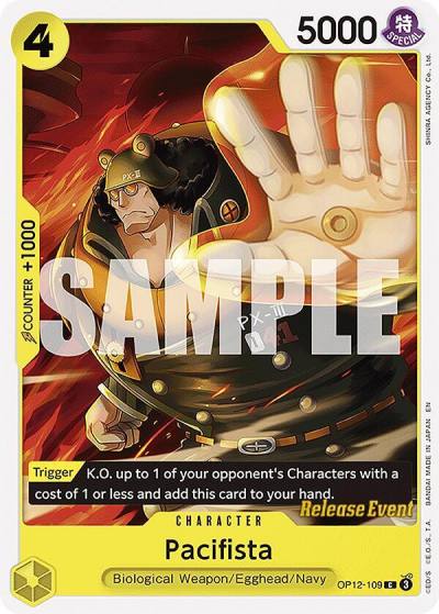 Pacifista OP12-109 Legacy of the Master Release Event Cards Card