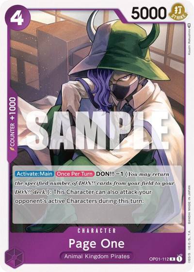 Page One OP01-112 Romance Dawn Card