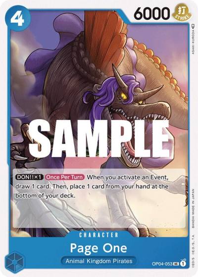 Page One OP04-053 Kingdoms of Intrigue Card