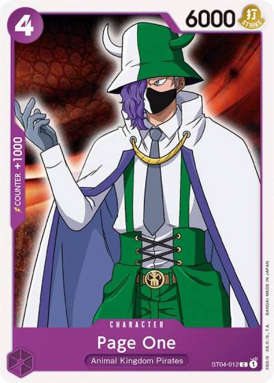 Page One ST04-012 Starter Deck 4: Animal Kingdom Pirates Card