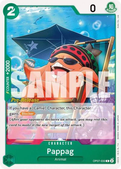 Pappag OP07-030 500 Years in the Future Pre-Release Cards Card