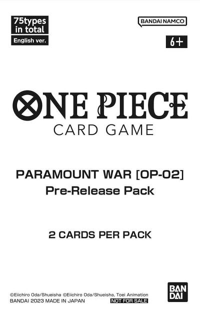 Paramount War - Pre-Release Pack  Paramount War Pre-Release Cards Card
