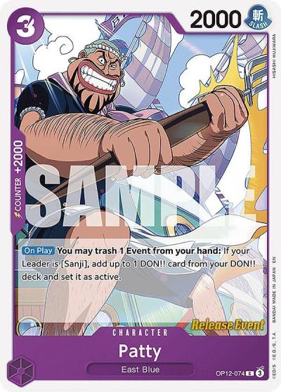 Patty OP12-074 Legacy of the Master Release Event Cards Card