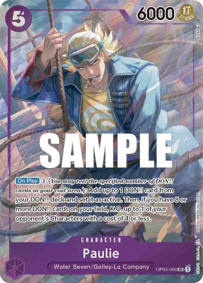 Paulie (Alternate Art) OP03-066 Pillars of Strength Card