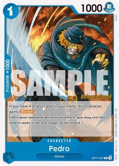 Pedro OP11-057 A Fist of Divine Speed Release Event Cards Card