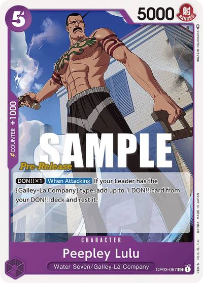 Peepley Lulu OP03-067 Pillars of Strength Pre-Release Cards Card