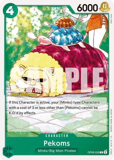 Pekoms OP08-029 Two Legends Pre-Release Cards Card