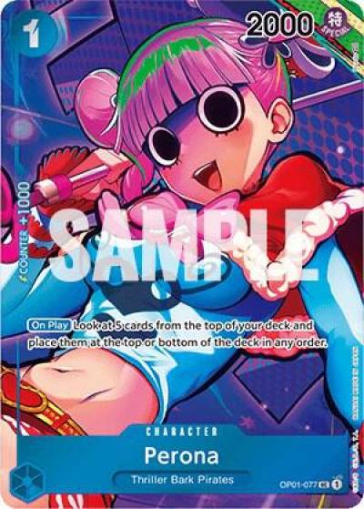 Perona (Box Topper) OP01-077 Romance Dawn Card