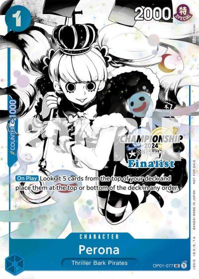 Perona (Championship 2024 Finalist Card Set Vol. 2) OP01-077 One Piece Promotion Cards Card
