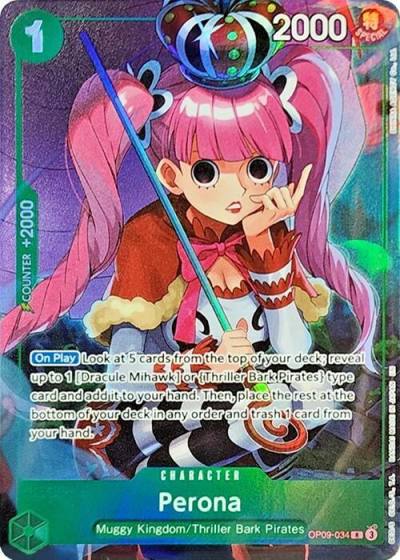 Perona (Illustration Box Vol.4) OP09-034 One Piece Promotion Cards Card